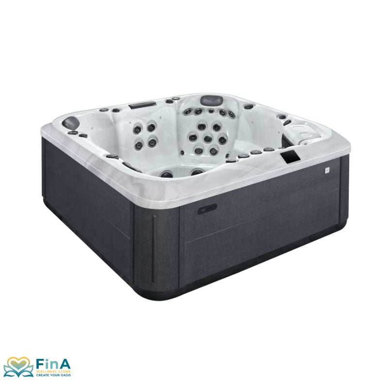 Platinum Spas Positano Luxury Hot Tub with 62 massage jets and ergonomic lounger - modern Hot tub-View for up to 6 Persons.